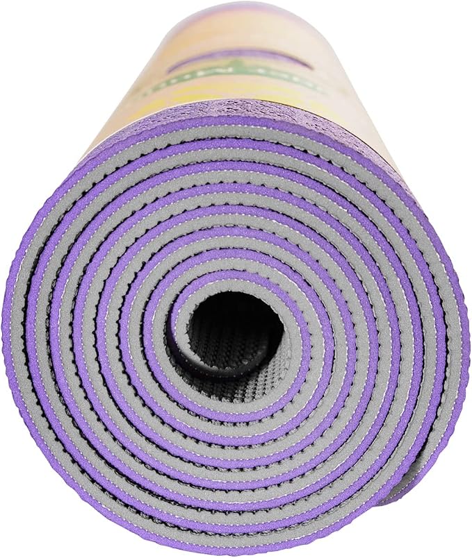 Hugger Mugger Earth Elements 5 mm Yoga Mat - Grippy Texture, Reversible, Cushion, Non-toxic Biodegradeable Material, Lightweight