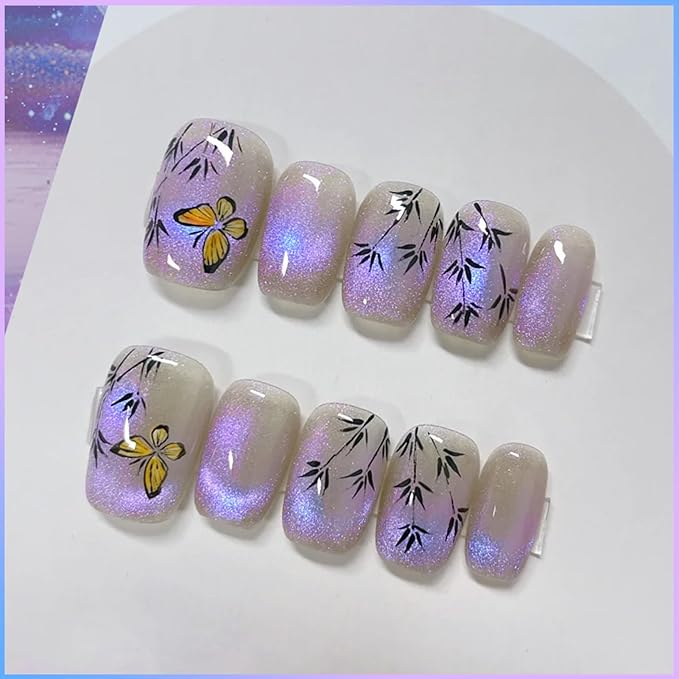 Born Pretty Purple Auroras Cat Magnetic Eye Gel, Fall Winter Mermaid Shiny Effect Soak Off Nail Art Salon Manicure Home Gift 15ml