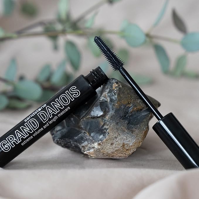Sandstone Scandinavia Hypoallergenic Mascara Sensitive Eyes - Smudge-Proof, Sweatproof, Lengthening - Maximum Volume and Length - Vegan and Non Toxic