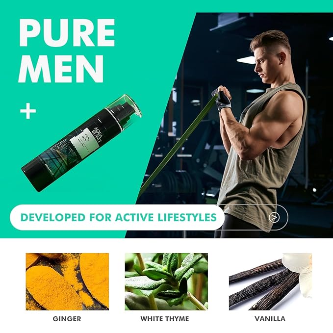 AQUA BLANCE Fragrance Mist, Body Spray for Men, Pack of 3, Each 3.4 Fl Oz