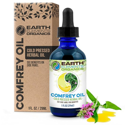 Comfrey Body Oil Raw, Infused, Organic, Unscented