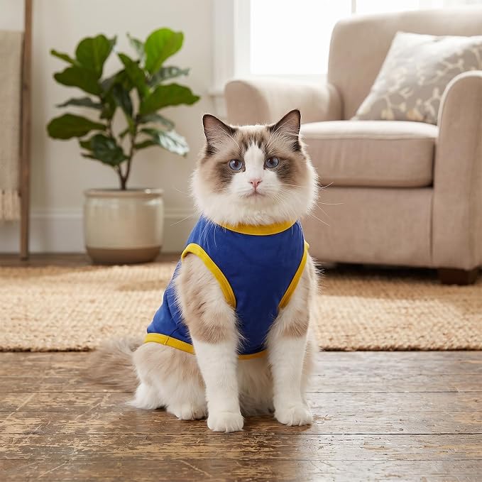 hoyuwak 8 Pieces Pet Shirts Funny Dog Printed Clothes Dog Sleeveless Vests | Breathable Cool Puppy Clothes Dog Outfit for Summer