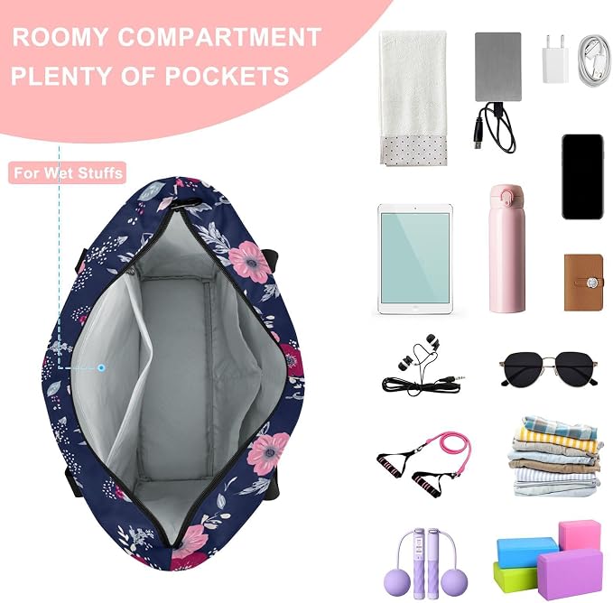 MCHIVER Yoga Bag for Women Men Large Yoga Mat Bag with Adjustable Strap Workout Bags Totes for Pilates Yoga Travel