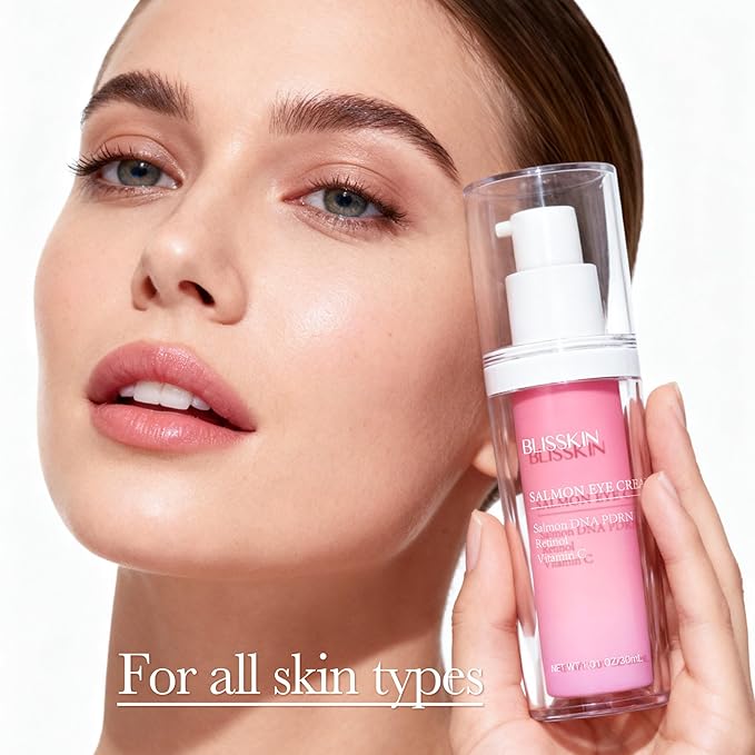 Salmon DNA PDRN & Pink Peptide Eye Cream A Soothing Moisturizer Improves Uneven Skin Tone, Formulated With Peptides, Niacinamide, and Vitamin E for Hydrated, Calm Skin, 30ml