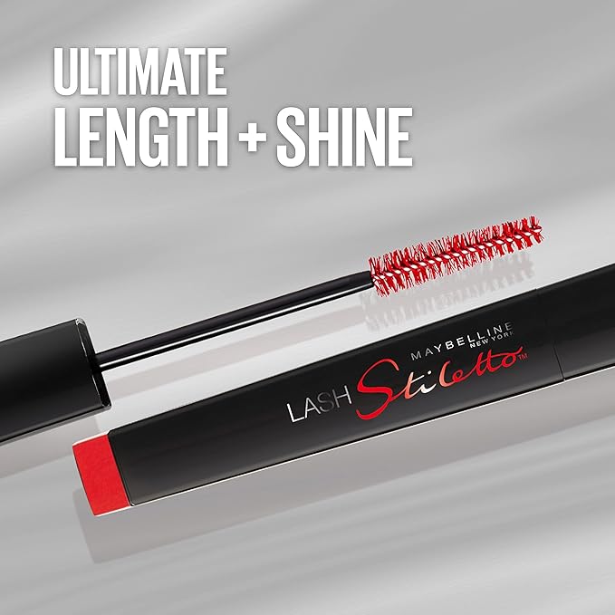 Maybelline Lash Stiletto Ultimate Length Waterproof Mascara, Very Black, 1 Count