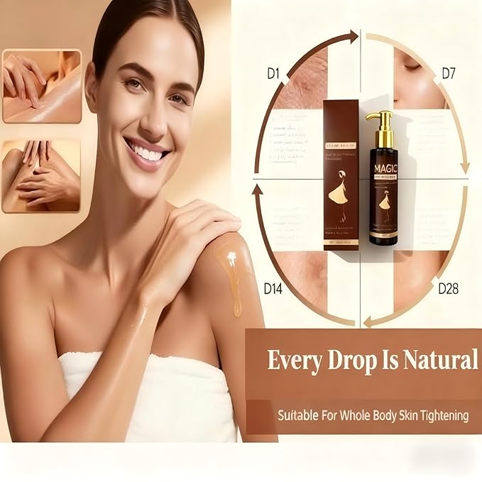 Body Firming Oil – 4.06 FL OZ | Tightening & Hydrating Treatment | After Shower Body Oil For Women | Natural Body Luxury Oil for Dry Skin | Lightweight, Non-Greasy, Nourishing Formula