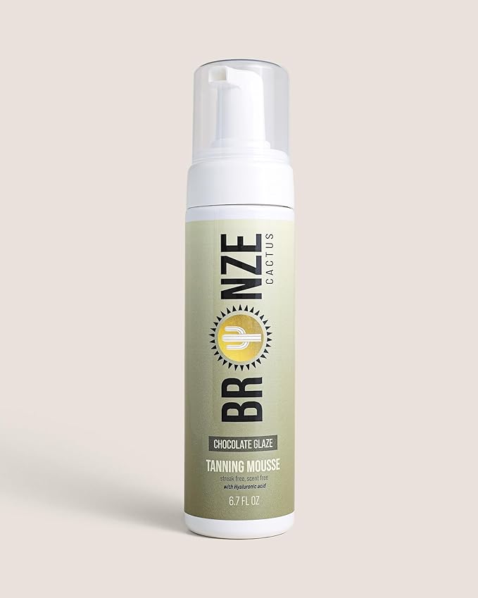 Chocolate Glaze Self-Tanning Mousse – Rich Medium Brown, Streak-Free & Fast-Dry Formula | Vegan & Cruelty-Free | Natural Undertones | Face & Body Mousse for Glow & Even Tan | 6.7 fl oz