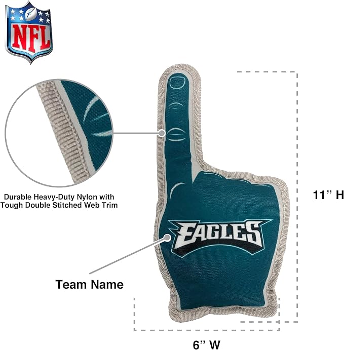 Pets First NFL Unisex NFL #1 Fan Dog Toy