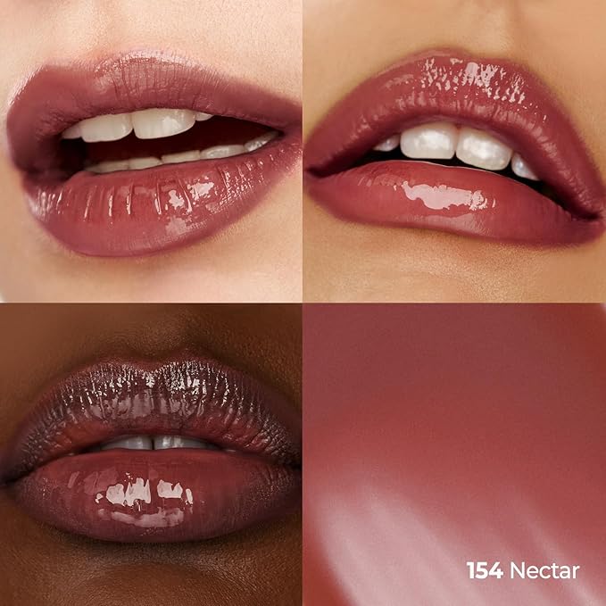Laka Fruity Glam Tint, 4.5g/0.15oz, Glowing Lip Stain with Wide Color Spectrum, Hydrating & Lightweight Texture, Buildable Color, Non-Sticky, Vegan, K-Beauty (#154 Nectar)