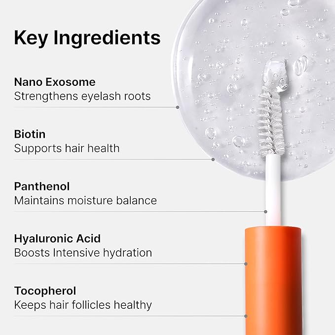 lilyeve GROWTURN Eyelash Growth Serum, Korean Lash Enhancing Serum for Longer Natural Lashes, 2-in-1 Dual Lash Serum for Day & Night Care, Prostaglandin Free with Biotin & Exosome, 0.27 fl. oz.
