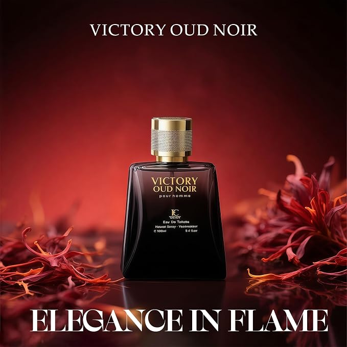 AFLUXE Victory Oud Noir | Oud Cologne For Men with Black Pepper & Citrus | Long-Lasting Eau de Toilette | Gift Set for Him