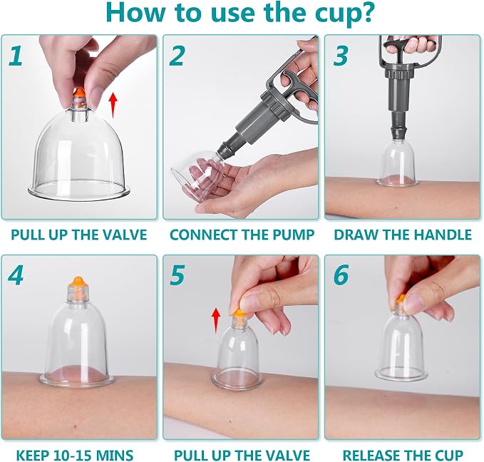 Cupping Therapy Set, 18 Pcs Cupping Set, Professional Cupping Kit for Massage Therapy, Portable Upgrade Cupping with Case, Pump Suction Cups for Cellulite Muscle Pain Relief Physical Therapy.