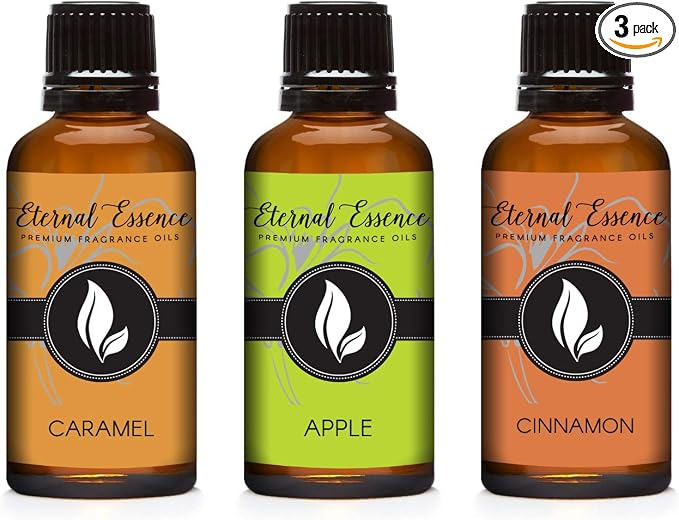 30ML - Trio (3) - Caramel, Cinnamon & Apple - Premium Fragrance Oil Trio - 30ML