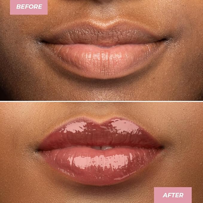 MCoBeauty - Dream Lip Tint Hydrating Gel - Semi-Matte, Long-Lasting Lip Stain with Jojoba Oil & Sunflower Oil - Vegan, Cruelty Free Cosmetics - Nude Peach Shade