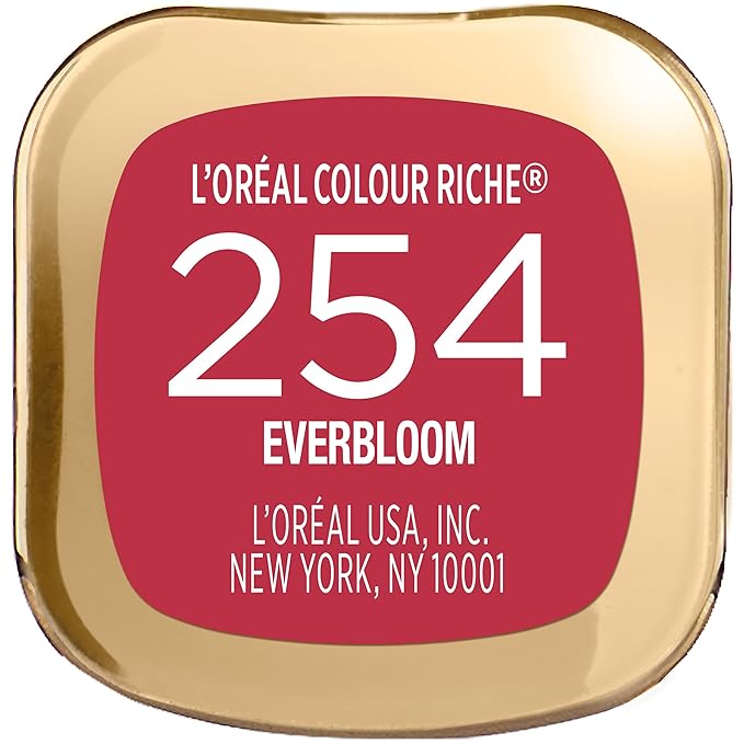 L'Oreal Paris Colour Riche Original Creamy, Hydrating Satin Lipstick with Argan Oil and Vitamin E, Everbloom , 1 Count