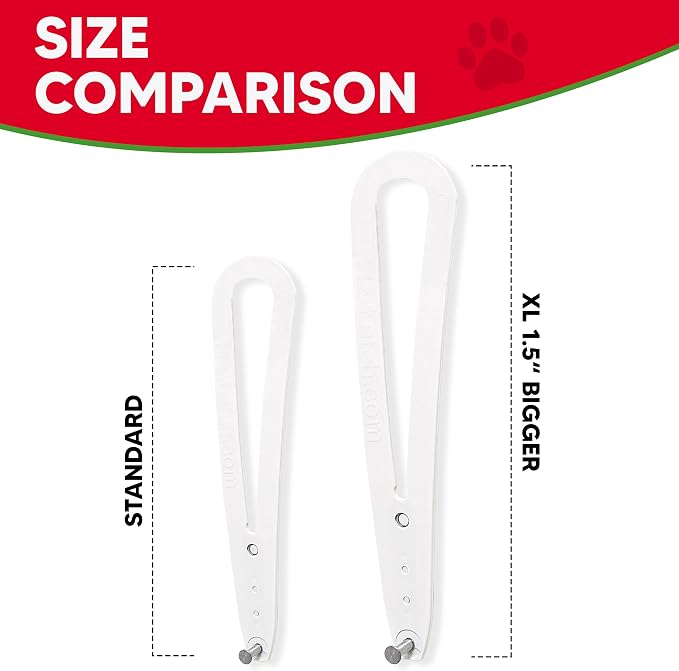 FlexLatch Cat Door Holder Latch - Extra Large Cat Door Alternative Installs Fast Flex Latch Strap Let's Cats in and Keeps Dogs Out of Litter & Food. Safe Baby Proof One Piece No Measuring Extra Easy