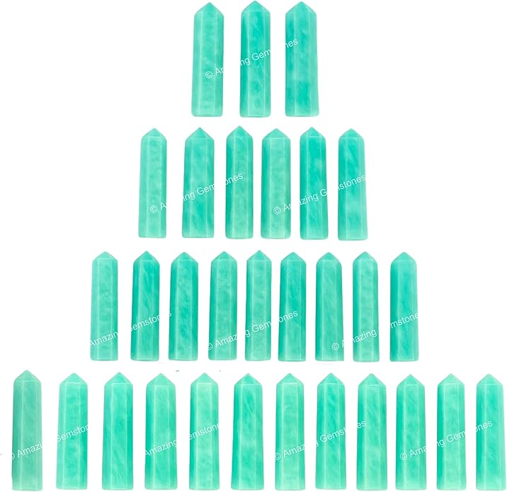 Amazing Gemstone Crystal Points Bulk Healing Crystals & Stones - Premium Single Terminated Healing Wand Point Bulk Crystals for Crafts, Crystal Grid, DIY Work