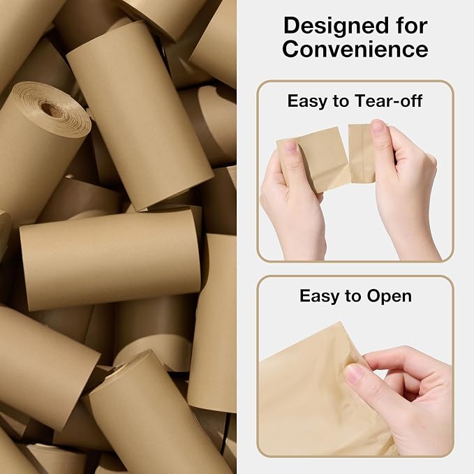 VETRESKA Dog Poop Bags, 300 Counts, Leak Proof, Extra Thick and Large | Pet Waste Bags for Dog Walking and Cat Litter, Sandalwood & Almond Scented