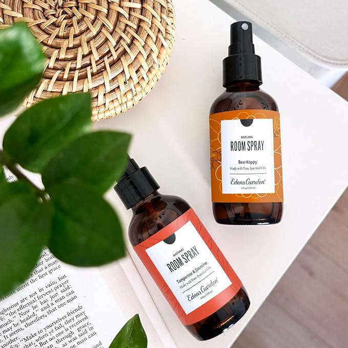 Edens Garden Tangerine Jasmine Aromatherapy Room Spray, All Natural & Made With Essential Oils (Great Home Air Freshener - Try Using On Pillows & Linens For Sleep), 4 oz