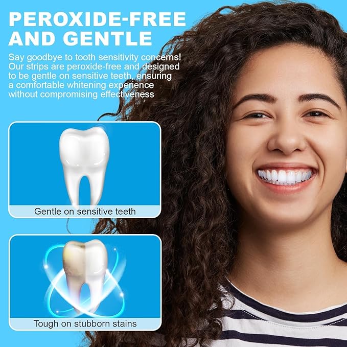 Luminex Teeth Whitening Strips - 21 Treatments, 42 White Strips - Lemieux Peroxide-Free Kit Natural Formula - Enamel-Safe Lumino Teeth Whitener - Sensitivity-Free Luminox Technology (Pack of 2)