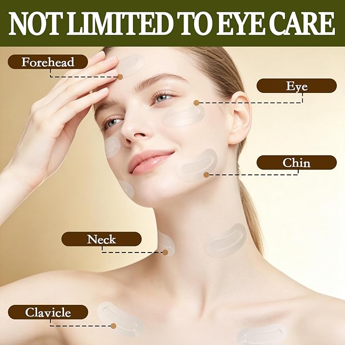 8 Count PDRN Micro Eye Patches,Dark Circle,Under Eye Patches For Puffy Eyes, Ceramides, Serum-Infused Eye Patches With Hyaluronic Acid & Collagen,Gentle Skin-Friendly