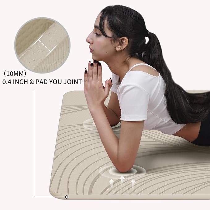 PAIDU Large Yoga Mat-72’x36’x0.4’ Extra Width ＆ Thick,Comfortable,Non-Slip Exercise Mat-Works Great on All Floor for Stretching,Yoga Studio,Gym or Home Workouts