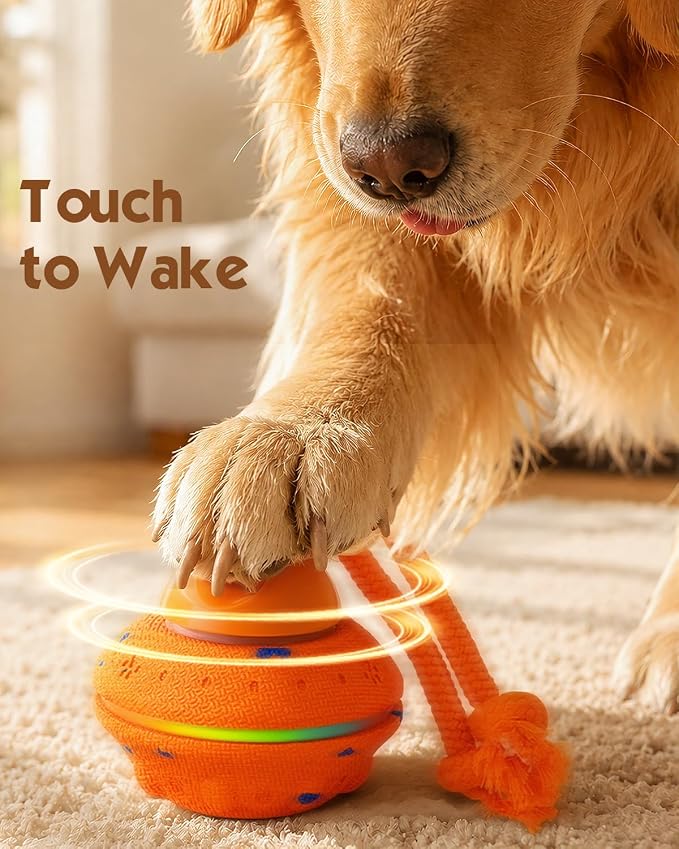 osou Interactive Dog Ball, Automatic Moving Toy with 3 Interactive Modes