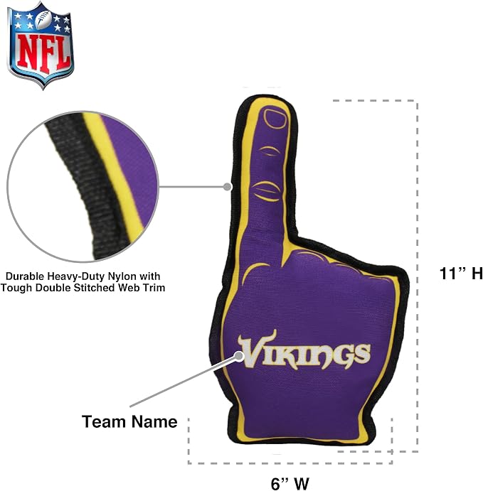 Pets First NFL Unisex NFL #1 Fan Dog Toy