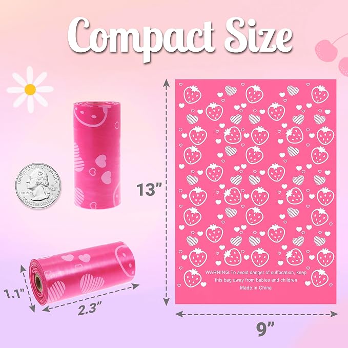 Sanitary Napkin Disposal Bags with Dispenser, Feminine Hygiene Disposal Bags for Tampons Trash Bag, Personal Care Sanitary Bag for Women Privacy Handling (Multicolor)
