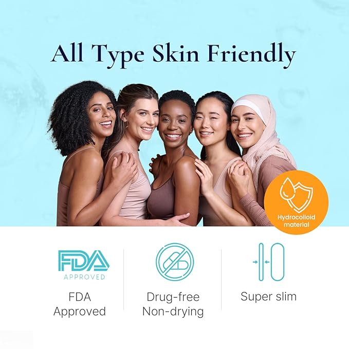 Discreet Acne Pimple Patch | Spot Cover Treatment Solution Cystic Acne Pimple Scars | Hydrocolloid Facial Stickers | Waterproof Patches Quick Healing Pimples