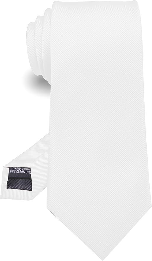 RBOCOTT Solid Color Tie Formal Necktie for Men