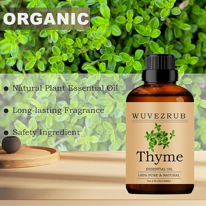 Thyme Essential Oil 120ML, 100% Pure and Natural for Aromatherapy Diffuser - 4 Fl Oz