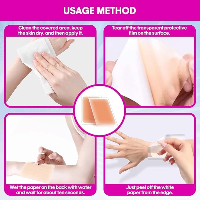 16PCS Tattoo Cover Up Patch Waterproof Ultra-Thin Tattoo Cover Up Tape Invisible Concealer Stickers