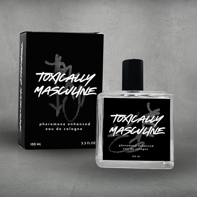 Toxically Masculine - Pheromone Infused Eau de Cologne (100 ml) Long Lasting Fragrance Bold Scent colognes men