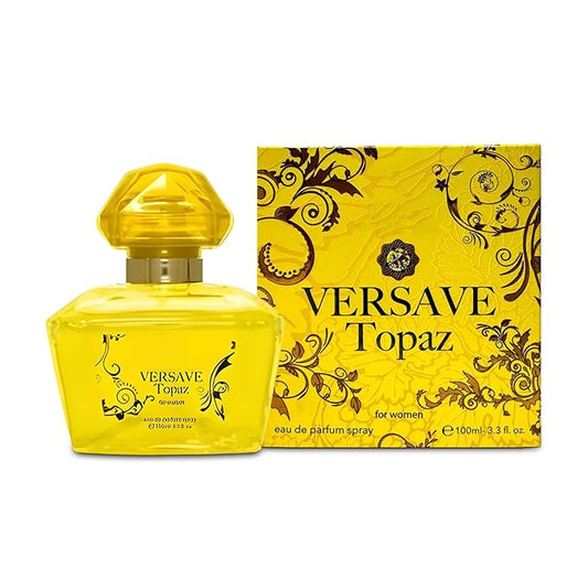 A CENTER Versave Topaz Eau de Parfum Spray for Women,Wonderful Gift,Gourmand Fragrance,Daytime and Casual Use,for all Skin Types,a Classic Bottle,3.4 Fluid Ounce