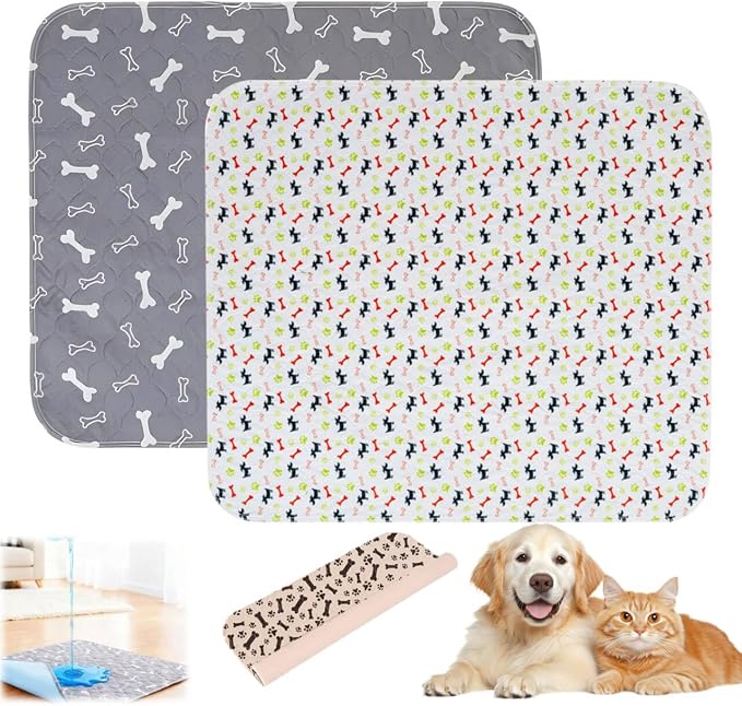 Puppy Pads with Pheromones,Washable Puppy Pee Pads for Dogs,Reusable Puppy Pads Washable for Dogs & Cats,Washable,Durable Leak-Proof & Anti-Slip Pet Training Pads for Home & Trave