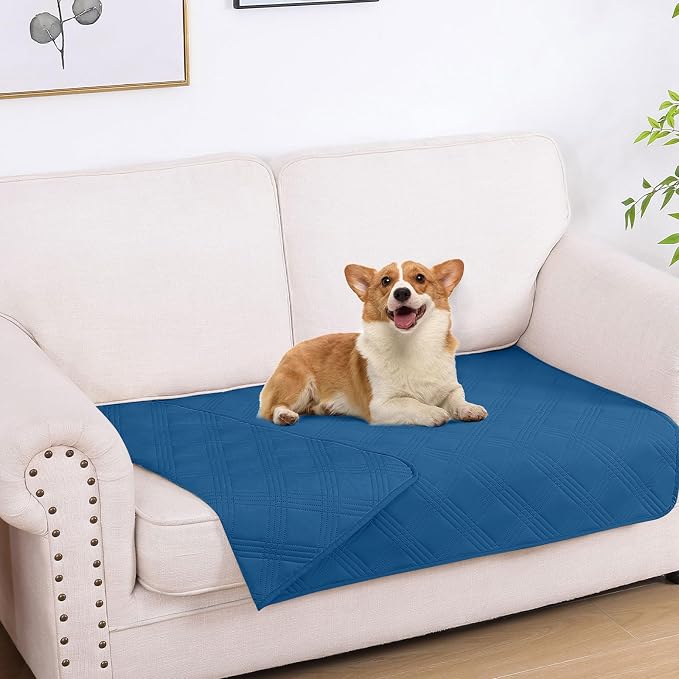 Waterproof Reversible Dog Blanket, Soft Couch Cover for Dogs Washable | Dual-Sided Waterproof Pet Bed Blanket, Resist Stains Spills & Pet Hair, Practical Furniture Protector For Pets, Size 30"x53"