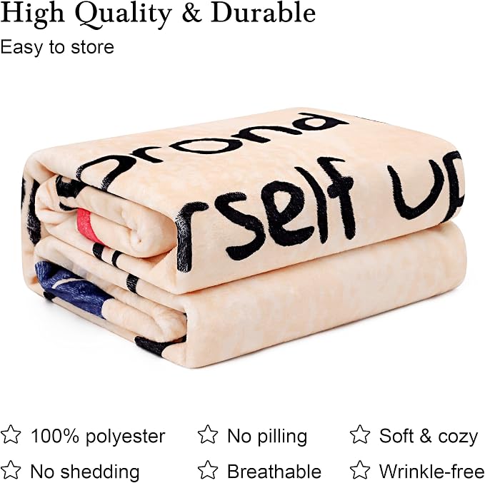 UFOORO Gifts for Mom, Mom Birthday Gifts Blanket, Moms Gift for Women from Daughter Son, We Love You Present for Mother Mommy Mothers Day Blankets for Bed Couch 55 * 70 inch