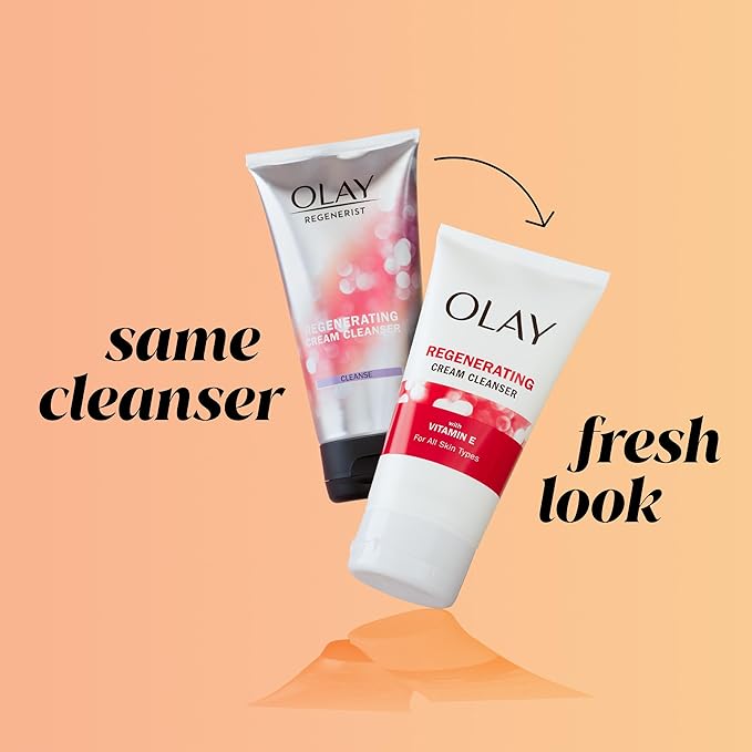 Olay Regenerist Regenerating Cream Cleanser Face Wash, 5 Fl Oz