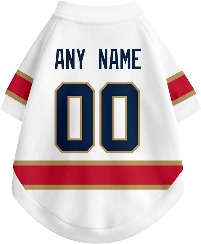 Florida Dog Clothes Personalized Pet T Shirt for Dogs Gift | Custom Name Number Jersey Style Pet Shirt for Dog
