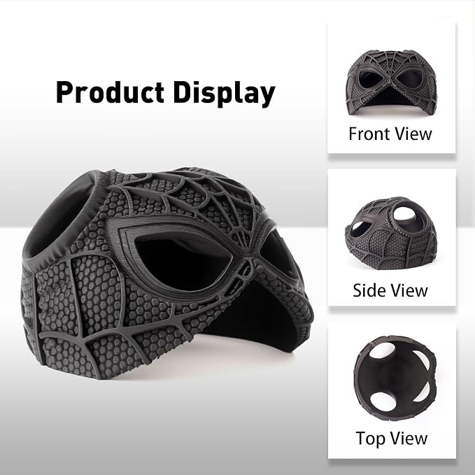Yipintang Cat Bat Mask Halloween Costumes Accessories for Cats, Cat Bat Cosplay Apparel (Medium, Black Spider)