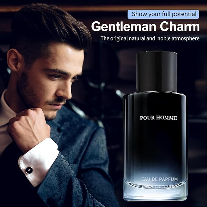 Men's hypnotic perfume, men's eau de toilette, (Philo_mone) fresh, warm, unique, rich fragrance 1.7 Fl Oz/50 ML Holiday Gift long-lasting fragrance spray, portable cologne perfume,
