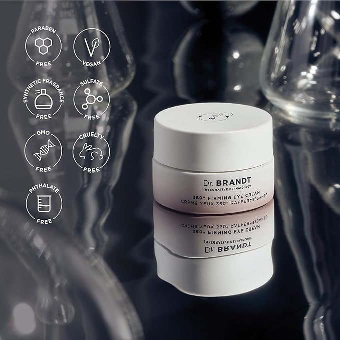 Dr. Brandt Dare to Age 360° Firming Eye Cream - 0.5 oz, Pack of 2 - Corrects the Look of Fine Lines, Dark Circles & Sagging Skin