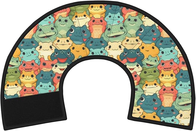 Cartoon Smart Frog for Adjustable Cat Cone Collar