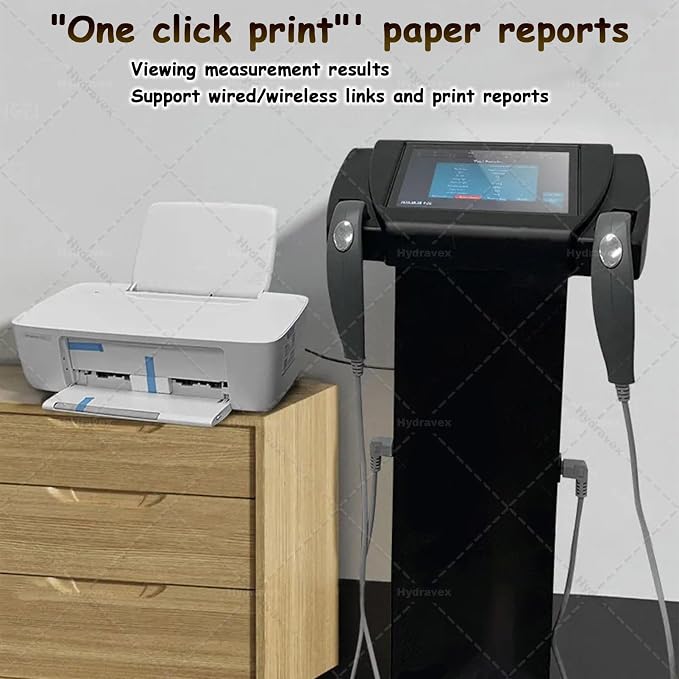 Body Fat Composition Analyzer with Printer, Smart Digital BMI Scale for Gym Clinic Home Use, Large Display Accurate