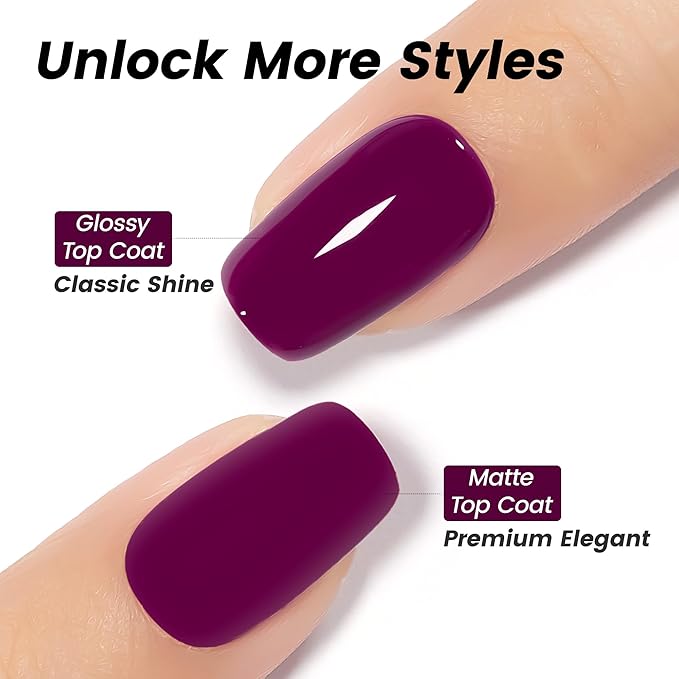 YTD Likomey Wine Purple Gel Nail Polish,15ml Salon Home DIY Manicure Raspberry Deep Plum Strawberry Fall Winter Soak Off UV Color Varnish,CS017