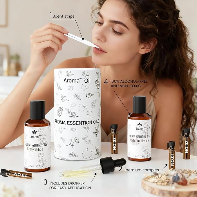 Wood-Inspired Hotel Collection Diffuser Oil - Gritty Urban - Reed Essential Oil blends for Home Luxury Aroma Diffuser, Lemon Verbena, Chamomile and Oakmoss, Elevate Room with Air Fresheners - 5.3fl oz