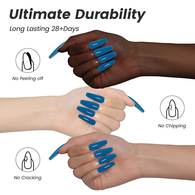YTD Likomey Haze Blue Gel Nail Polish,15ml Salon Home DIY Manicure and Pedicure Fall Winter Soak Off UV Color Varnish,CS418