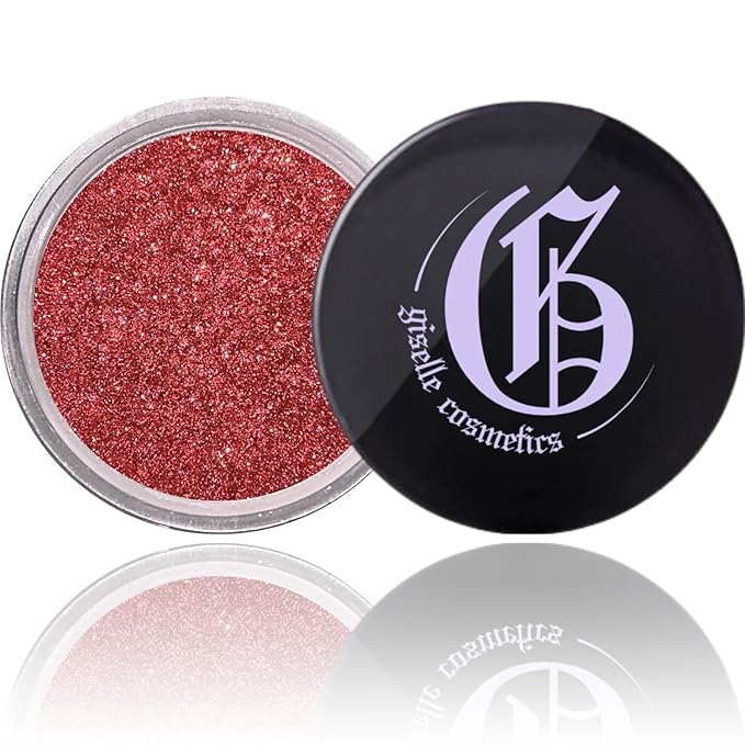 Star Ruby - Organic Mineral Eyeshadow Palette with Sparkle & Shimmer Shades, Eye Shadow Highlighter, Pink Glitter, Ruby Cream Eyeshadow Singles, Eye Shadow Palette Makeup