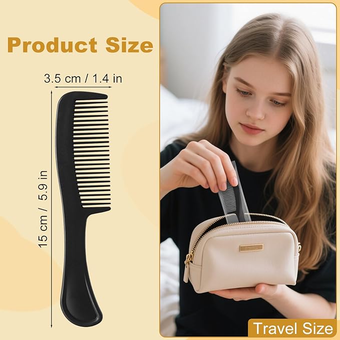 Combs in Bulk Individually Wrapped, 200 Pack Disposable Hair Combs Wide Tooth for Hotel, Salon, Home Care and Travel